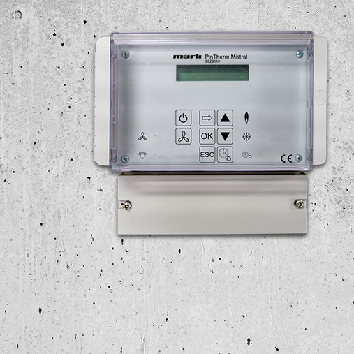 Sterowanie: termostat pomieszczeniowy PinTherm Mistral